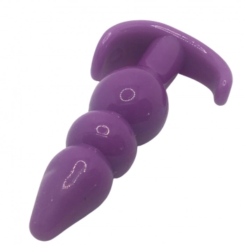 Korek plug zatyczka anal do odbytu 8 cm fiolet